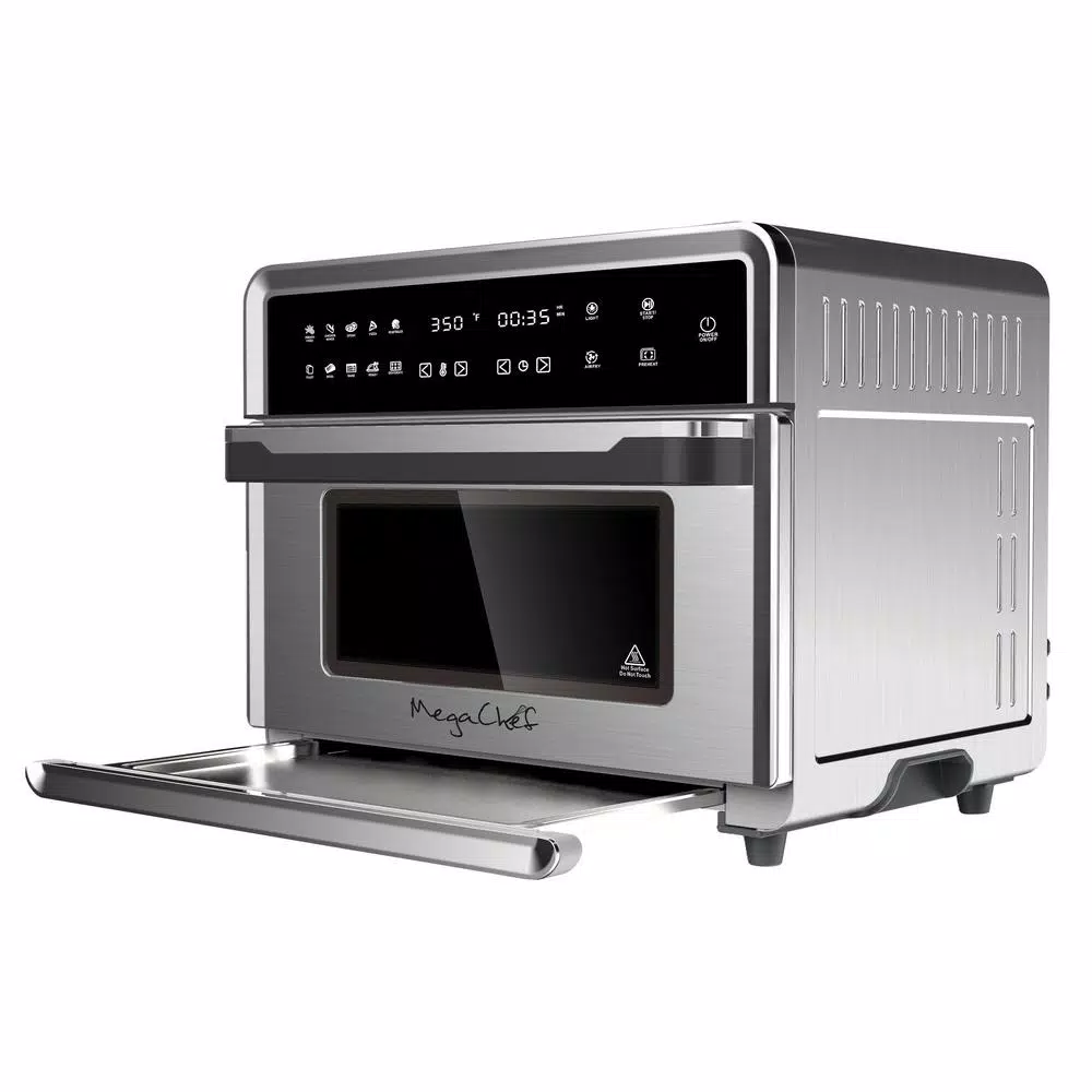 Flash Sale π MegaChef 1800 W 10-in-1 Countertop Stainless Steel Multi-function Toaster Oven π₯°