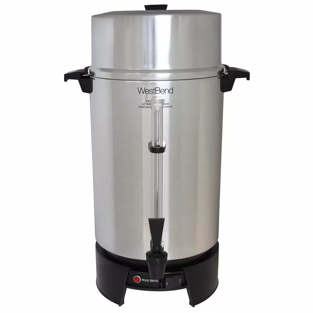 Discount π West Bend 100-Cup Silver Aluminum With Quick Brewing NSF Certified Commercial Coffee Urn Features Automatic Temperature Control π