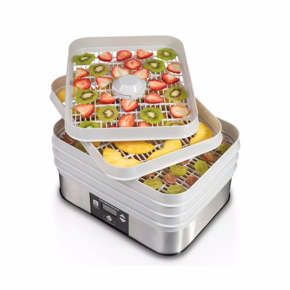Brand new β¨ Hamilton Beach 5-Tray Grey Food Dehydrator Stackable Drying Trays π― - Image 2
