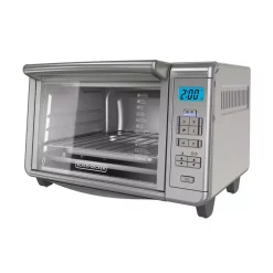 New ✨ BLACK+DECKER 1500 W 6-Slice Stainless Steel Countertop Toaster Oven With Built-In Timer 🛒
