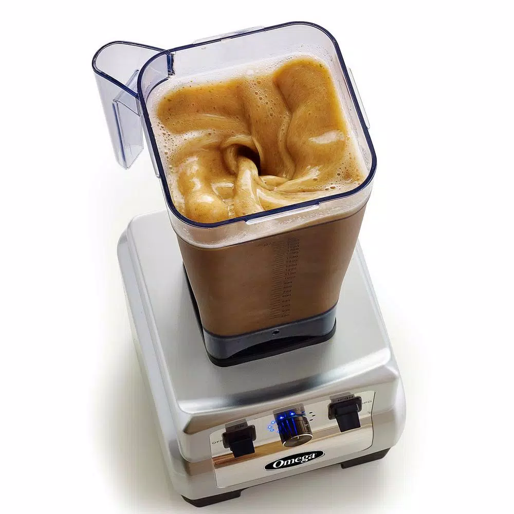 Hot Sale π― Omega 3 HP 64 Oz. Variable 10-Speed Silver Blender With Container π - Image 3