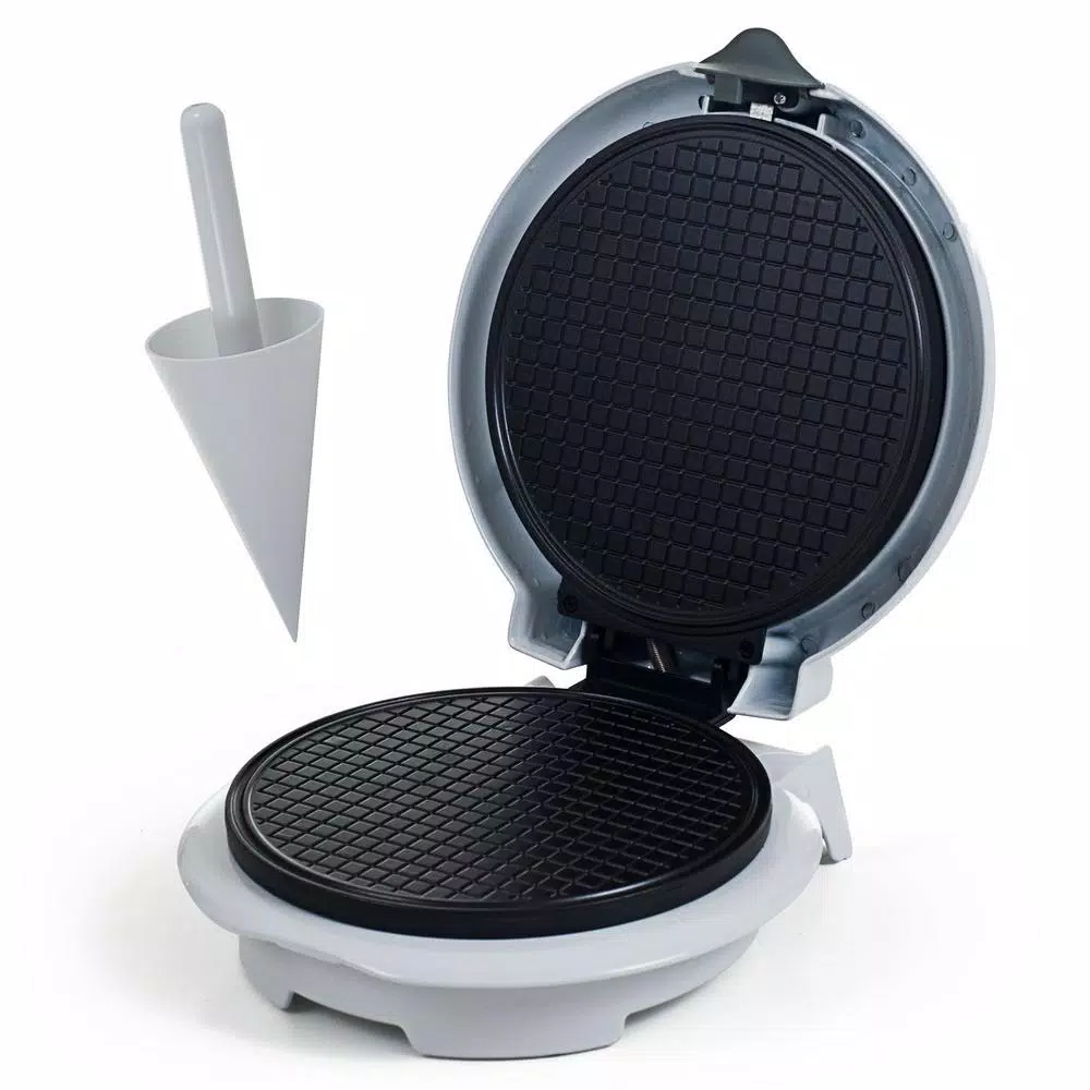 Promo π€© Chef Buddy Single Waffle White Waffle Cone Waffle Maker π€© - Image 3