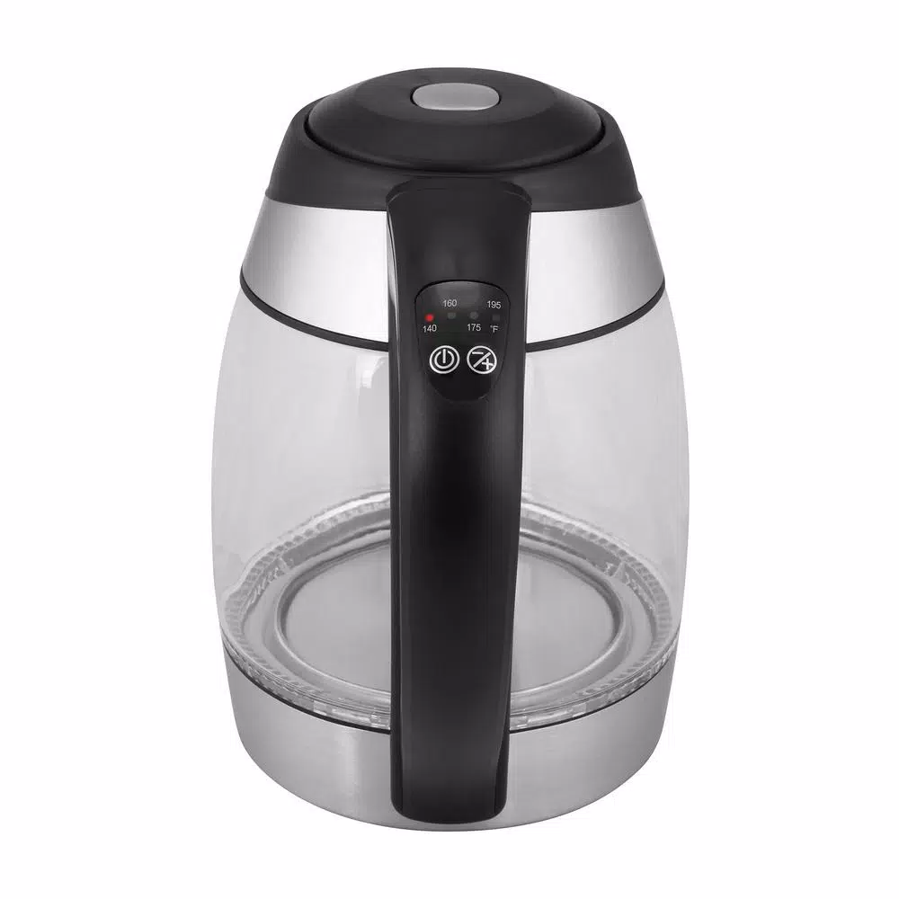 New 𧨠KALORIK 7.5-Cup Black Stainless Steel Cordless Electric Kettle With Keep Warm Setting π - Image 2