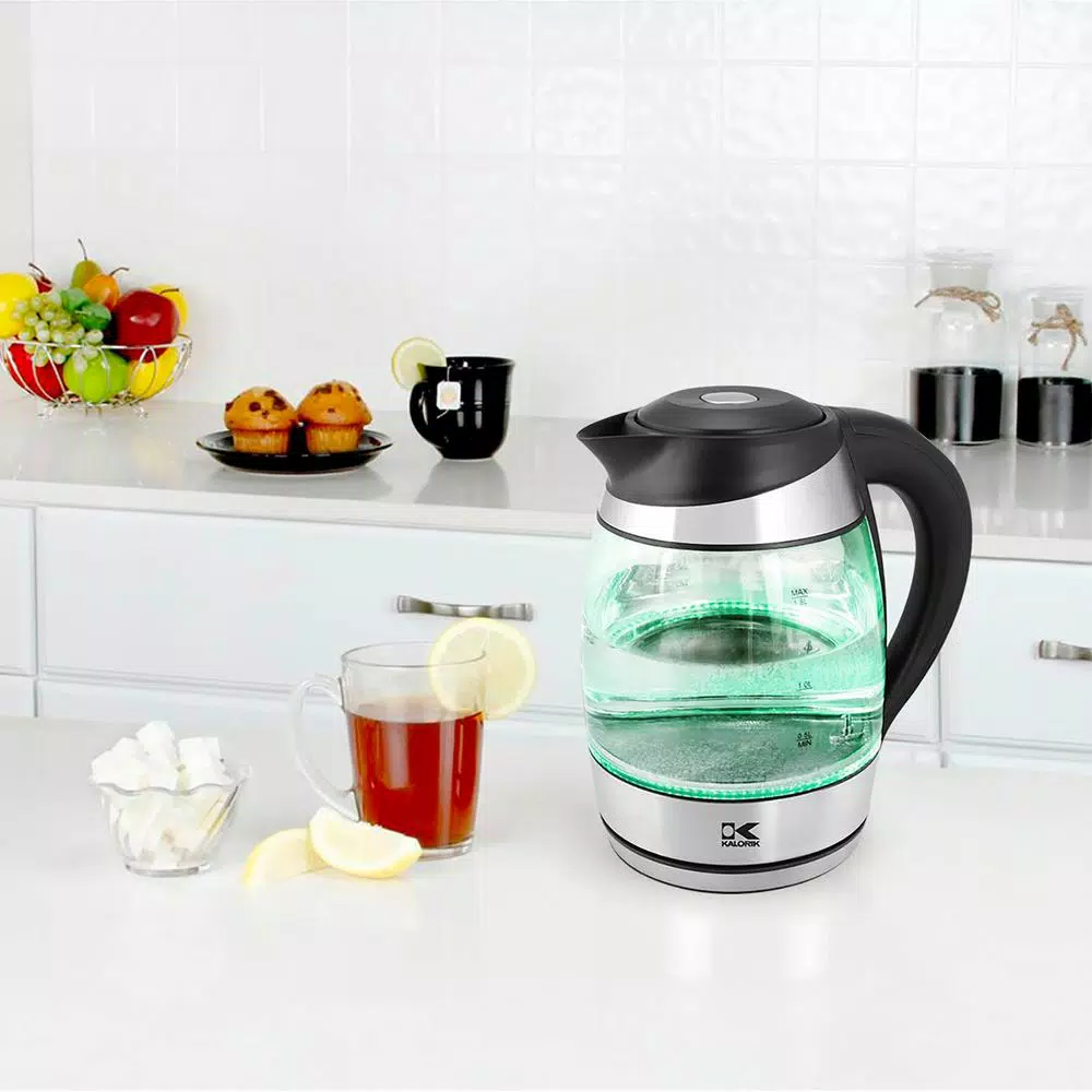 New 𧨠KALORIK 7.5-Cup Black Stainless Steel Cordless Electric Kettle With Keep Warm Setting π - Image 6