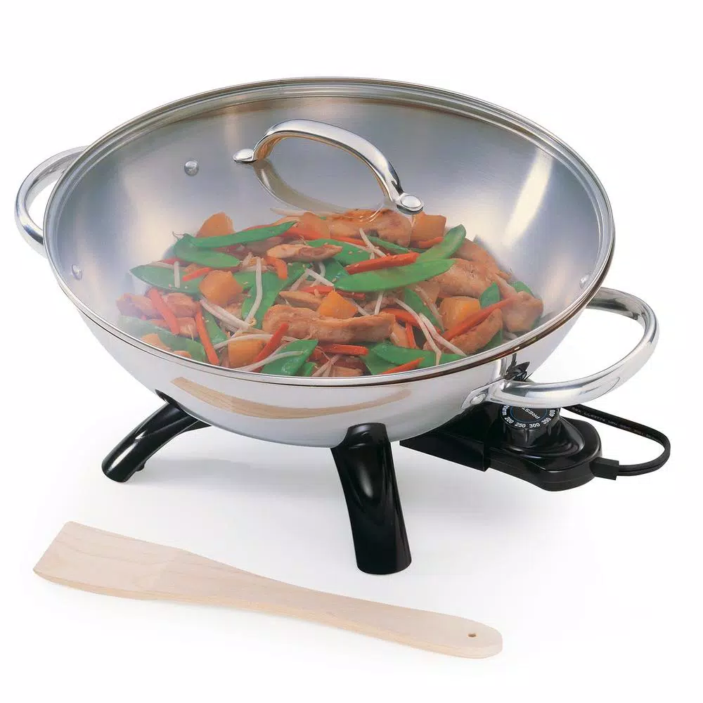 Buy π Presto 1500 W 17 In. X 14 In. X 9.5 In. Stainless Steel Electric Wok π - Image 2