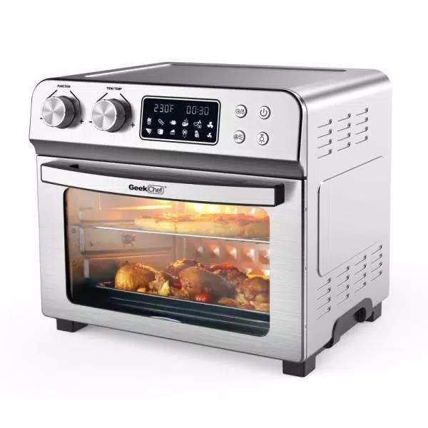 Best Sale π Boyel Living 24 Qt. Silver Stainless Steel Electronic Convection Air Fryer Toaster Oven With Accessories & Recipes Included π― - Image 2