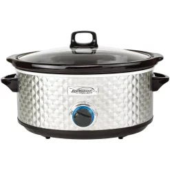 Cheapest π€© Brentwood Appliances Diamond 7 Qt. Stainless Steel Slow Cooker With Tempered Glass Lid π€©