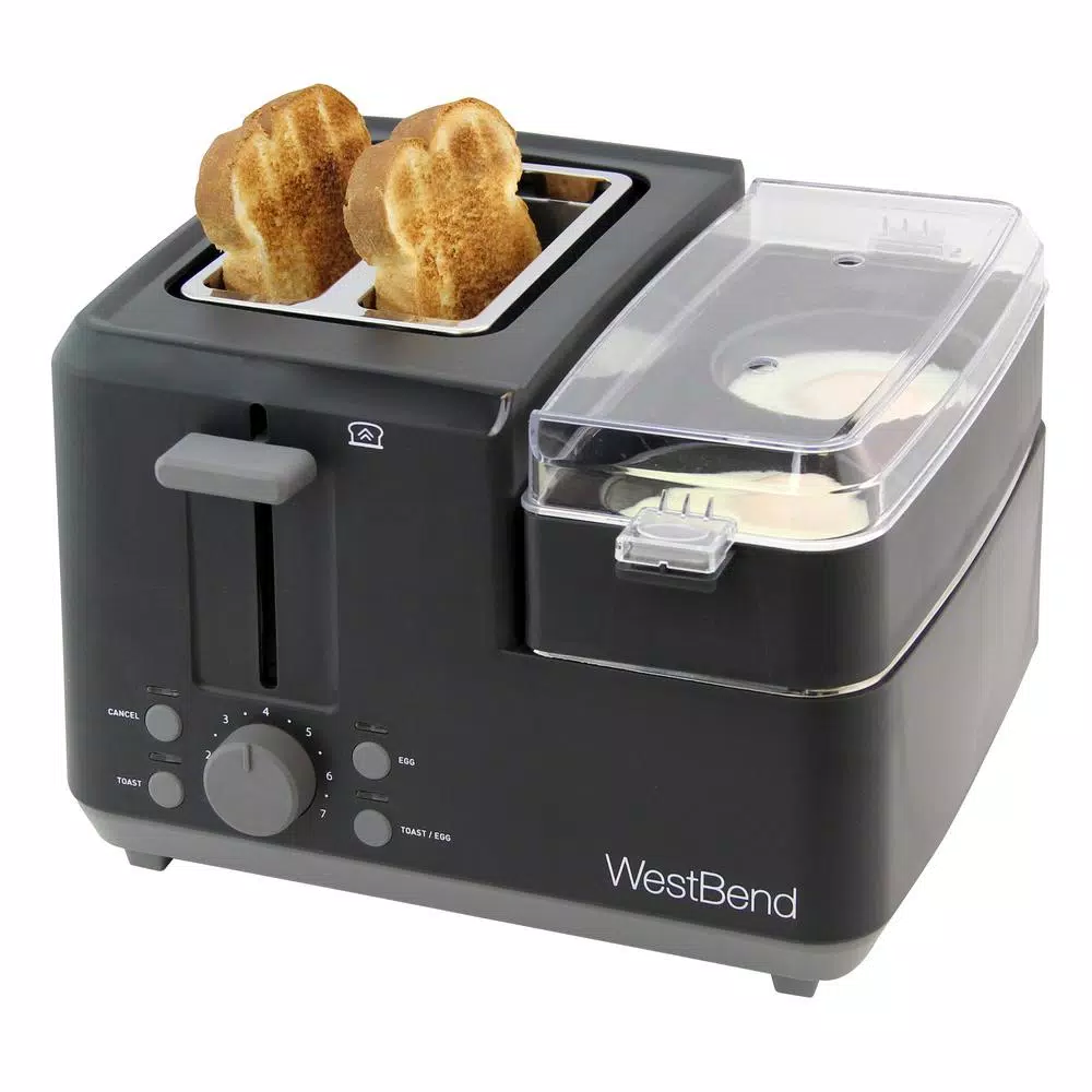 Best Pirce β¨ West Bend Breakfast Station 2-Slice Black Wide Slot Toaster With Removable Crumb Tray π - Image 2