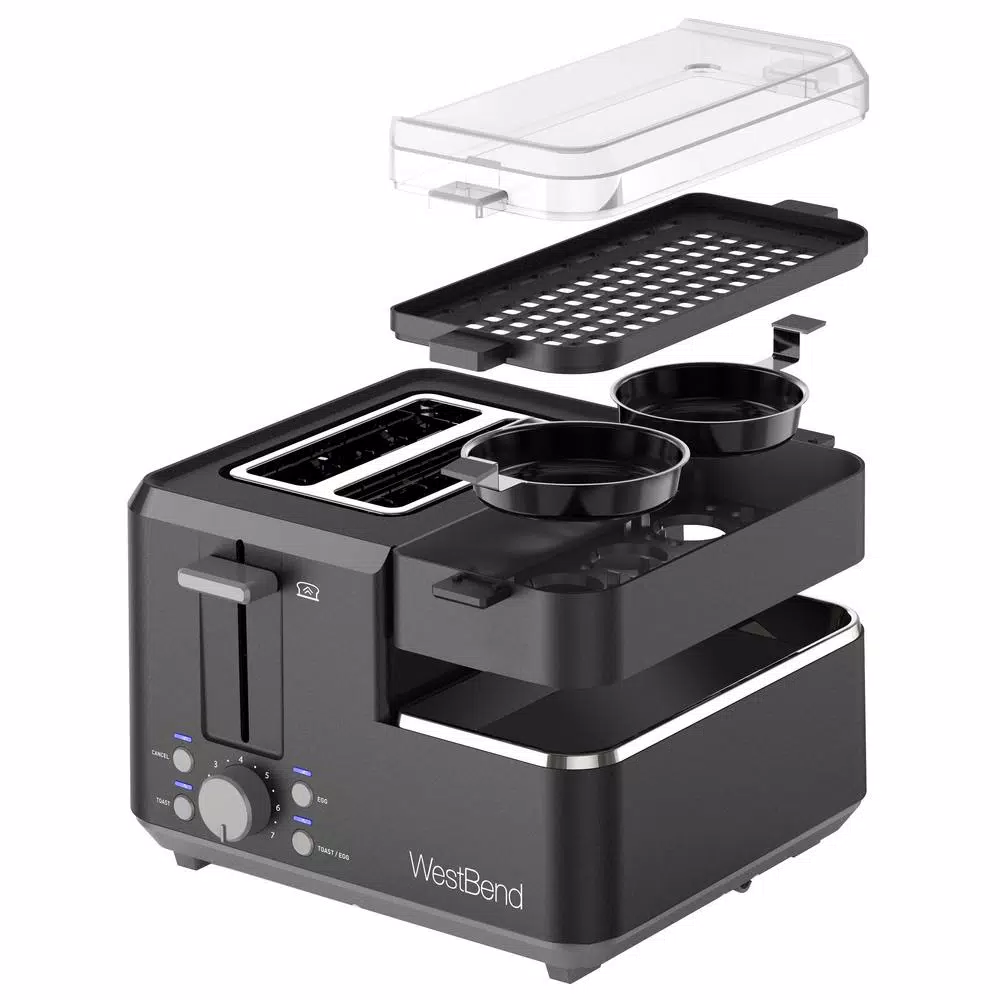 Best Pirce β¨ West Bend Breakfast Station 2-Slice Black Wide Slot Toaster With Removable Crumb Tray π - Image 5