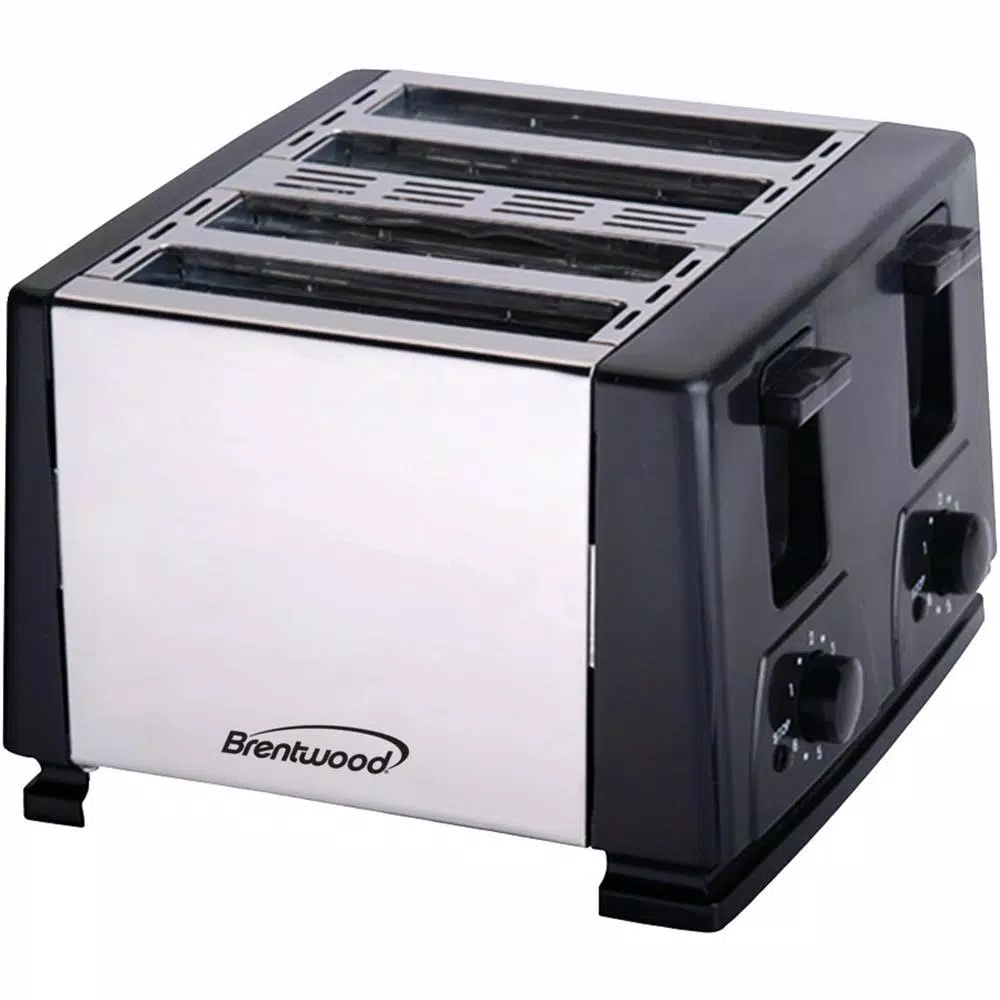Hot Sale 𧨠Brentwood 4-Slice Black Toaster π