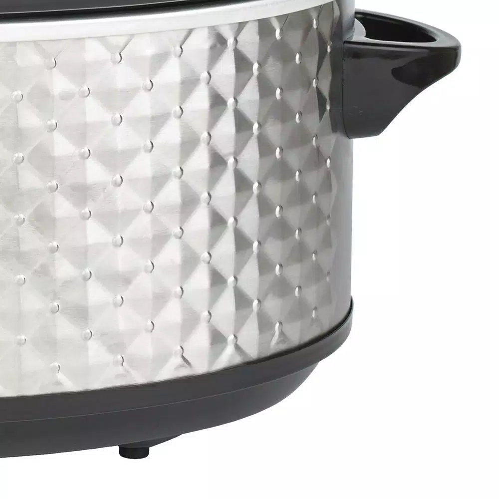 Cheapest π€© Brentwood Appliances Diamond 7 Qt. Stainless Steel Slow Cooker With Tempered Glass Lid π€© - Image 7