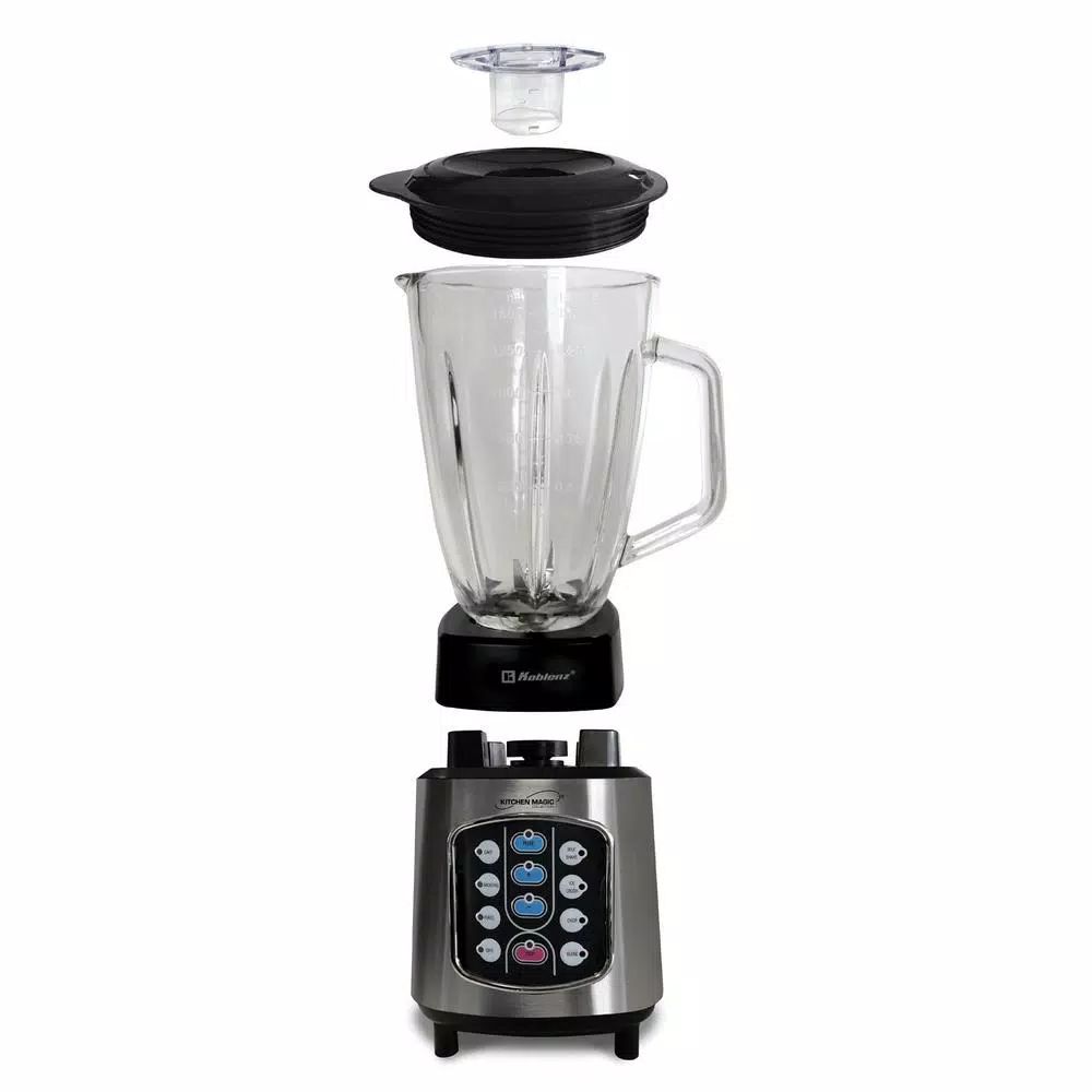 Buy 𧨠Koblenz Kitchen Magic Collection 50 Oz. 10-Speed Blending Programs Black Glass Jar Blender π
