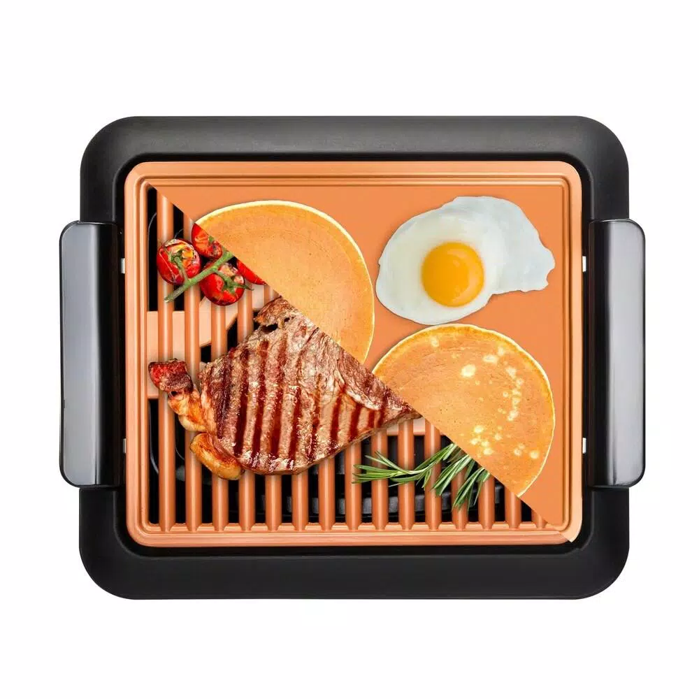 Best Pirce βοΈ Gotham Steel 234 Sq. In. Black Copper Non-Stick Ti-Ceramic Smoke-less Electric Indoor Grill & Griddle π