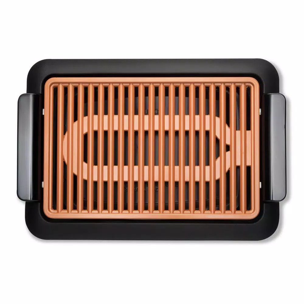 Best Pirce βοΈ Gotham Steel 234 Sq. In. Black Copper Non-Stick Ti-Ceramic Smoke-less Electric Indoor Grill & Griddle π - Image 3