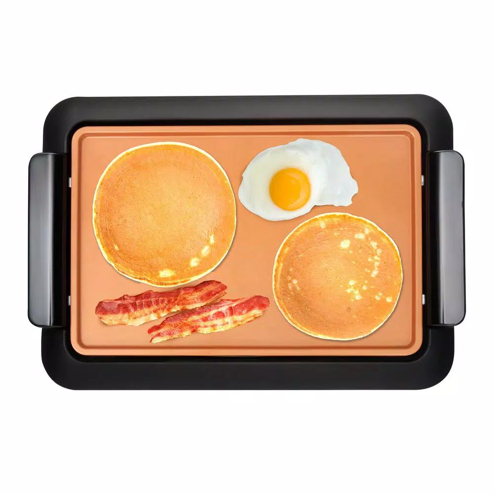 Best Pirce βοΈ Gotham Steel 234 Sq. In. Black Copper Non-Stick Ti-Ceramic Smoke-less Electric Indoor Grill & Griddle π - Image 5