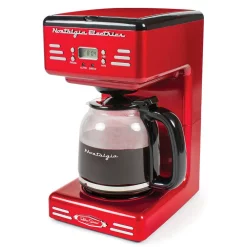 Best Pirce π₯° Nostalgia 12-Cup Red Coffee Maker With Keep Warm Function π