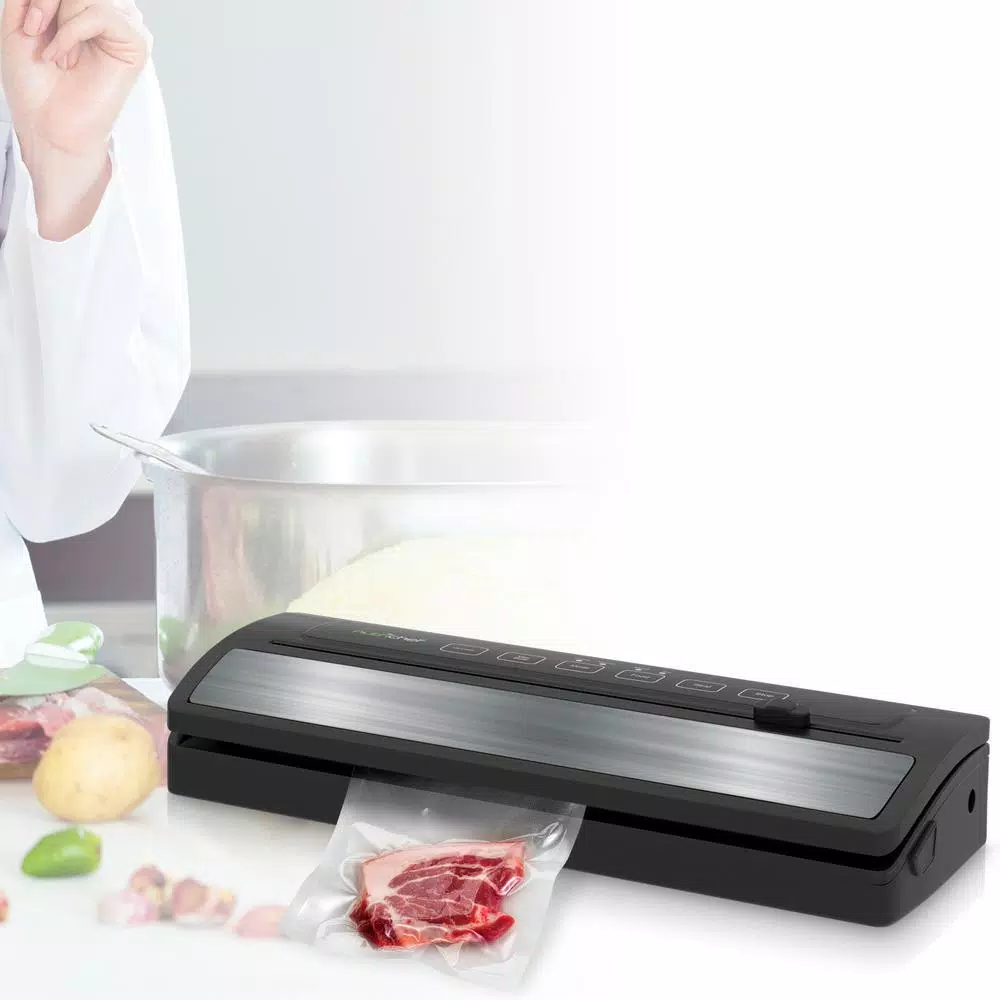 Hot Sale π NutriChef White With Reusable Vacuum Food Bags Automatic Food Vacuum Sealer Electric Air Sealing Preserver System β - Image 7
