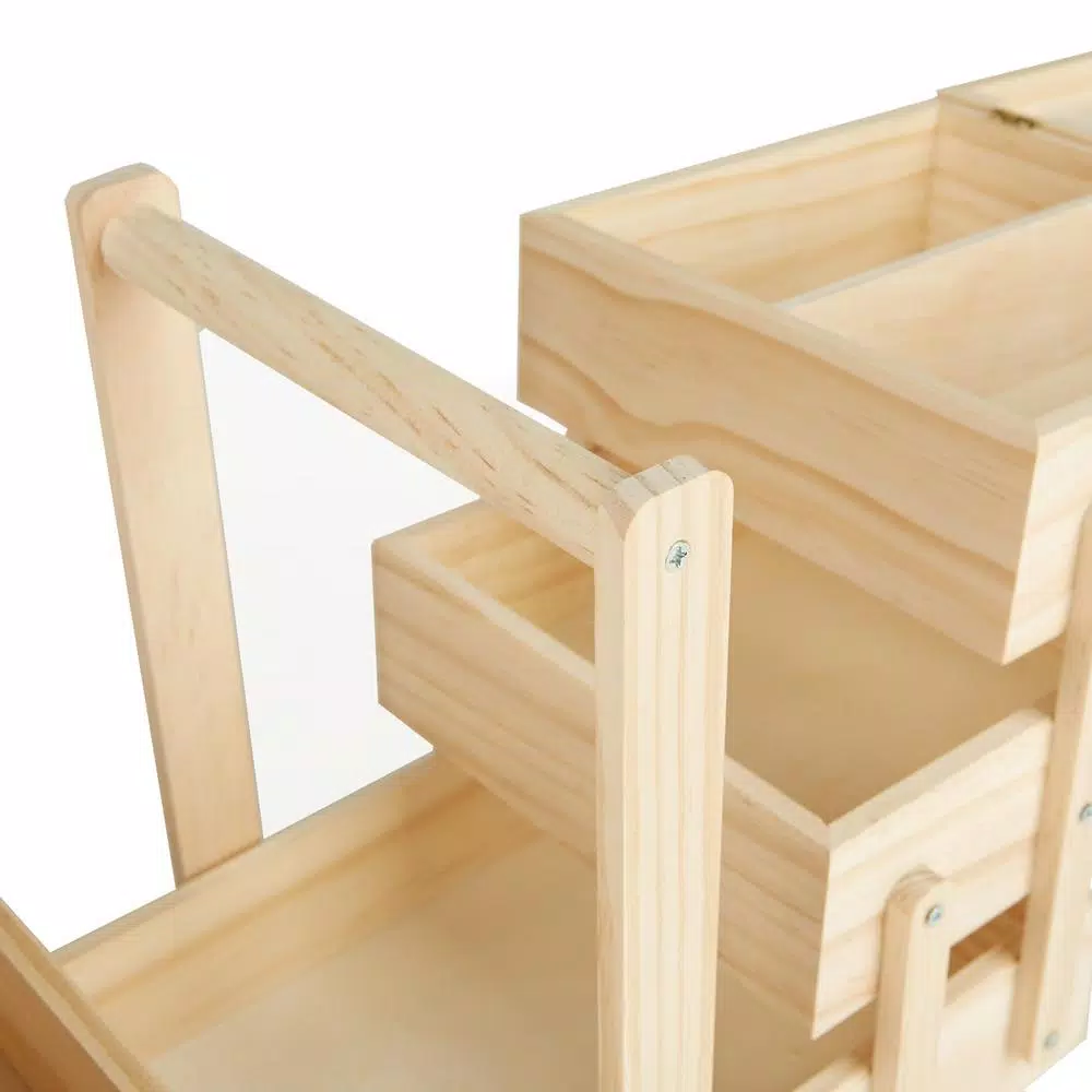 Cheapest π Mind Reader Wood Sewing Kit Organizer Box For Needles Thread Scissors, Brown π - Image 3