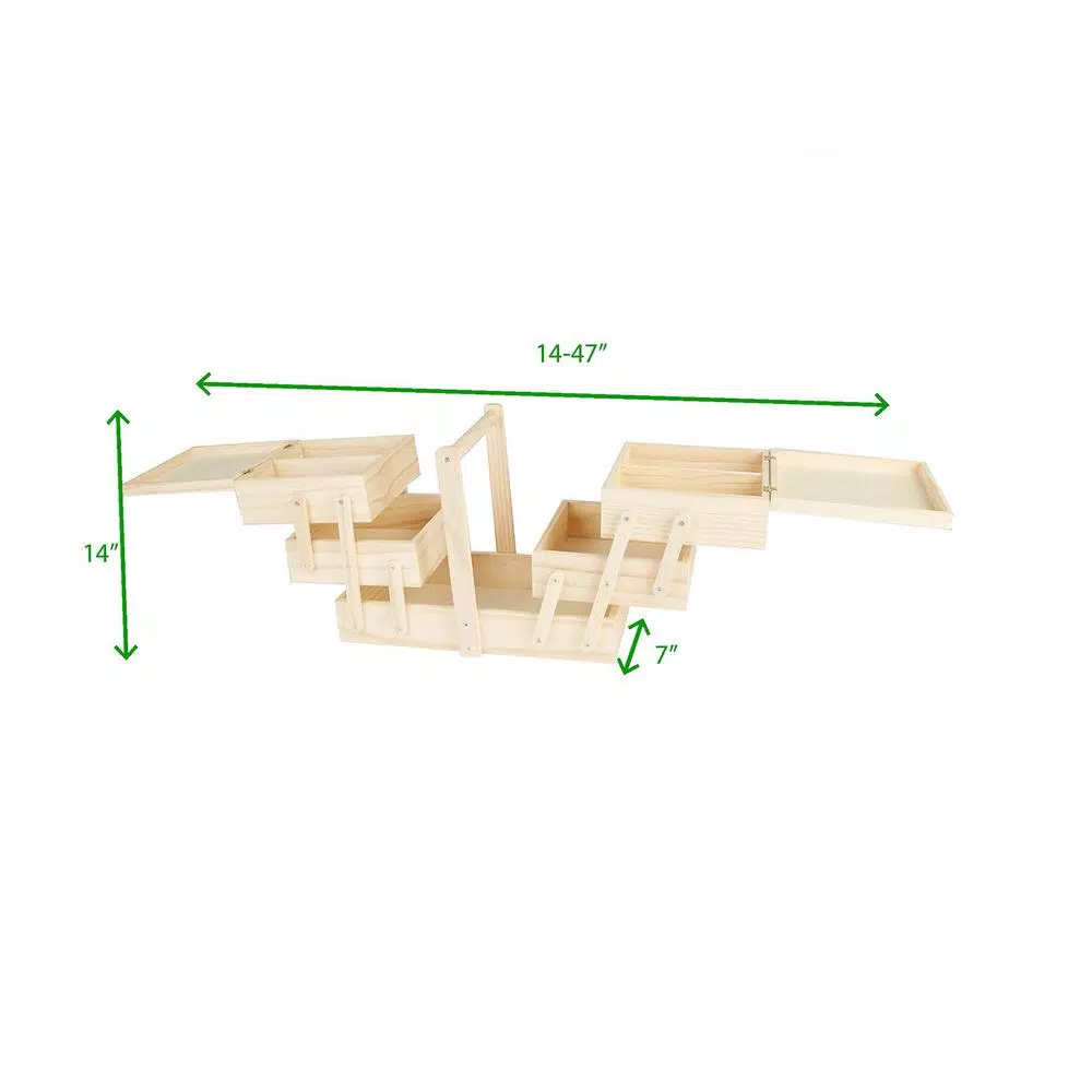 Cheapest π Mind Reader Wood Sewing Kit Organizer Box For Needles Thread Scissors, Brown π - Image 7