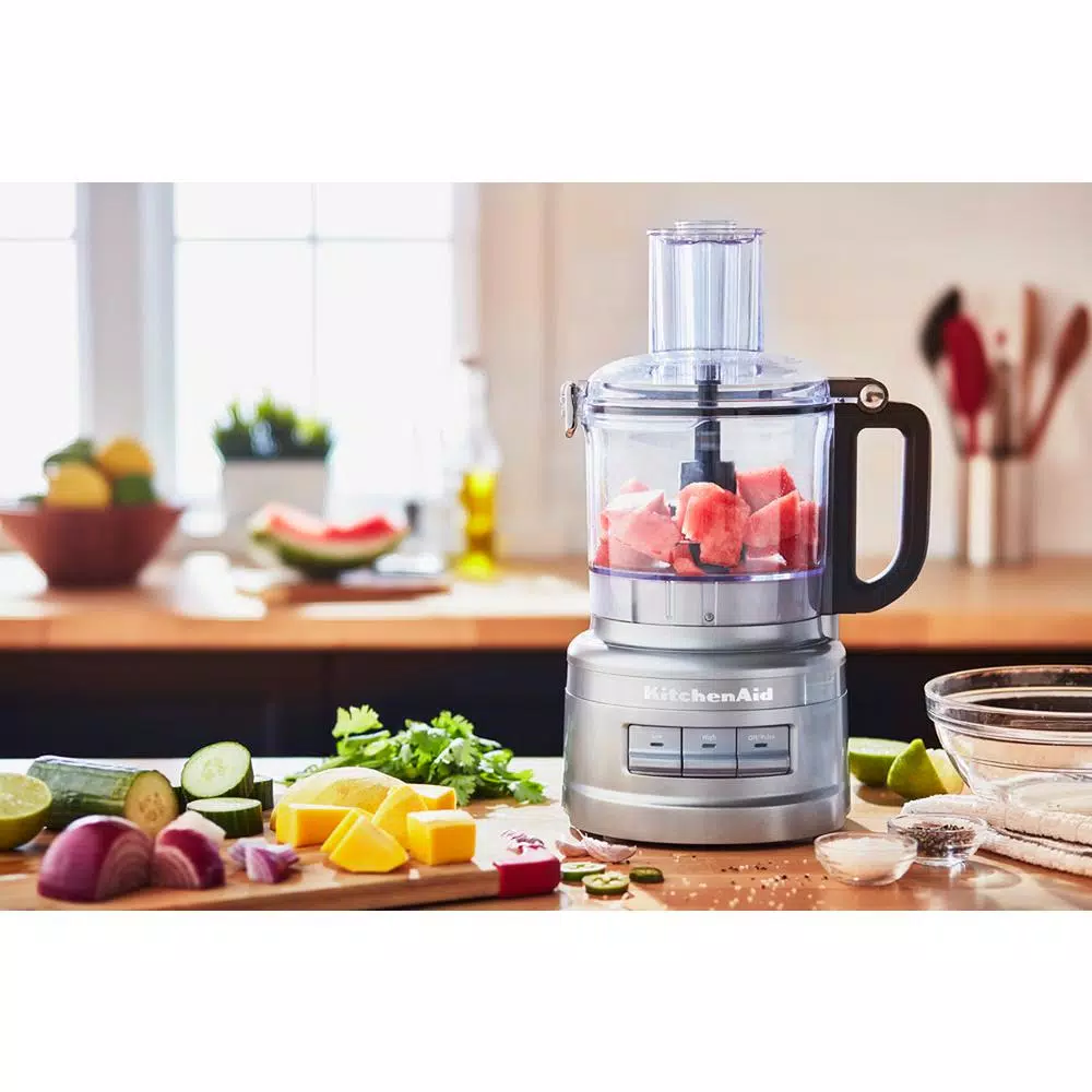 Cheap π KitchenAid 7-Cup 3-Speed Contour Silver Food Processor With Locking Lid β€οΈ - Image 5
