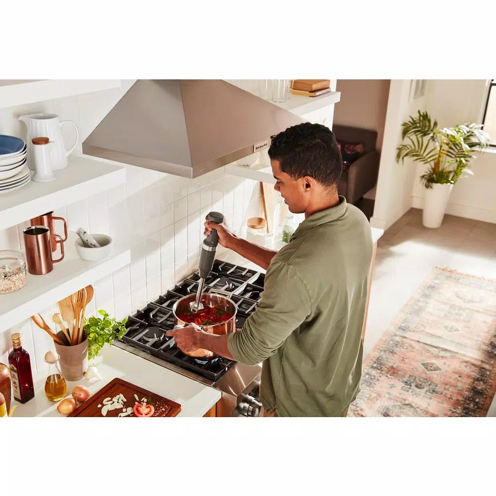 Promo π KitchenAid Cordless Variable Speed Charcoal Grey Hand Blender With Chopper And Whisk Attachment π - Image 5
