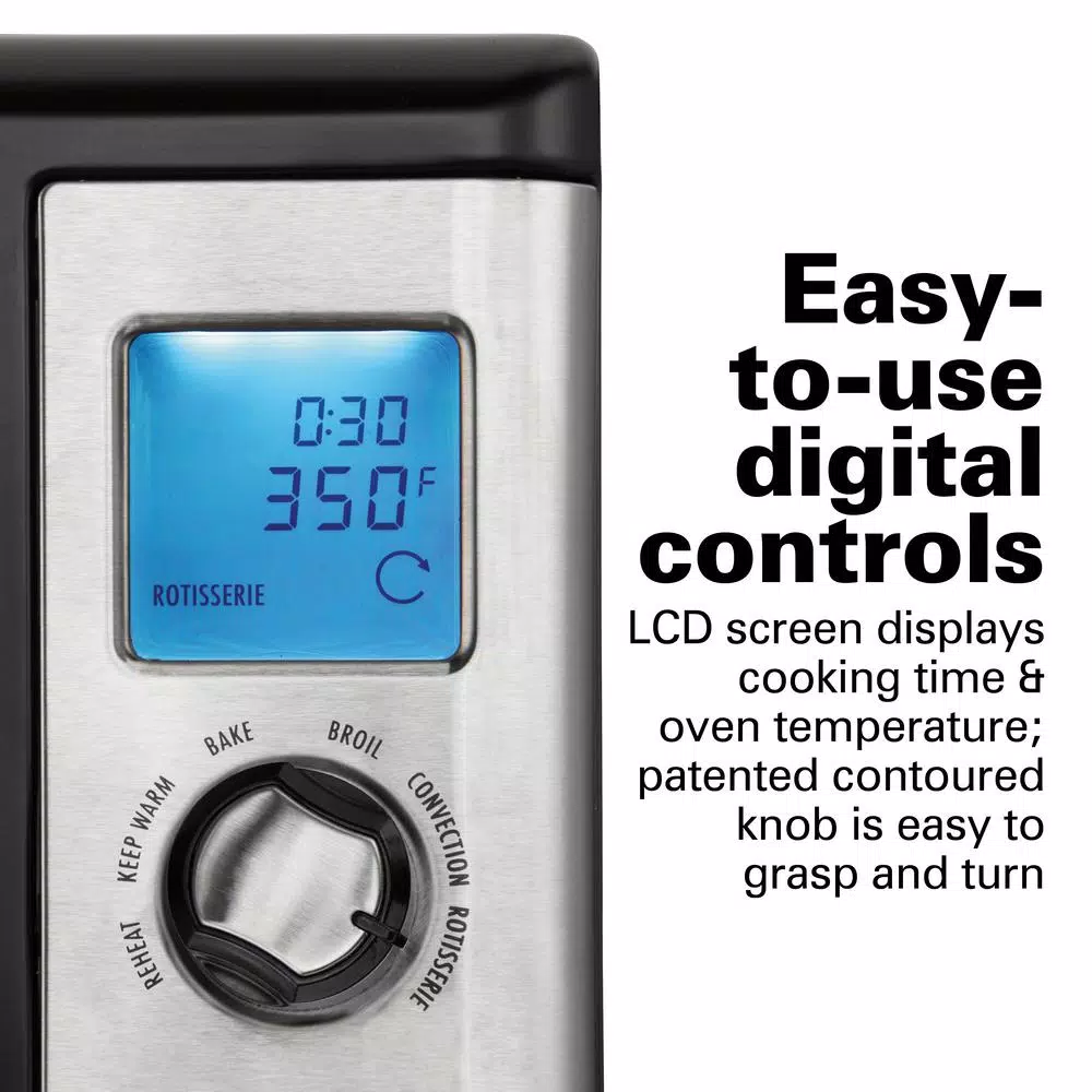 Brand new π Hamilton Beach 1500 W 6-Slice Stainless Steel Digital Countertop Oven With Convection And Rotisserie π₯° - Image 6