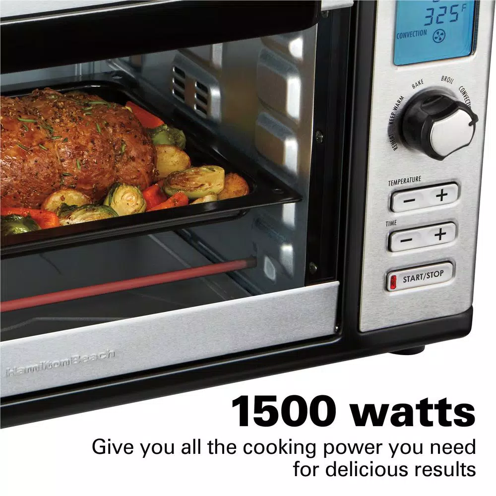 Brand new π Hamilton Beach 1500 W 6-Slice Stainless Steel Digital Countertop Oven With Convection And Rotisserie π₯° - Image 7