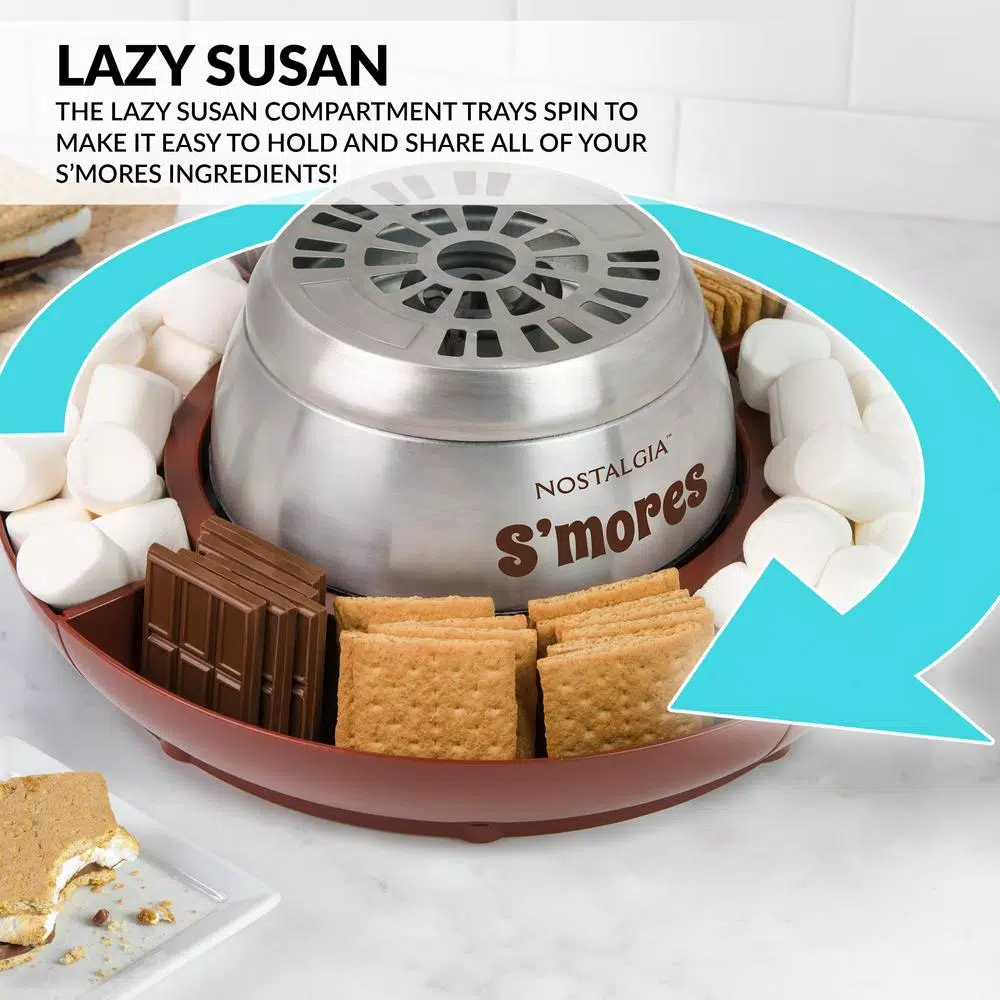 Best Sale 🧨 Nostalgia Brown Stainless Steel Electric S’mores Maker ❤️ - Image 5