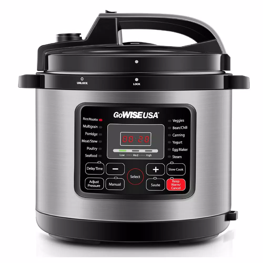 Top 10 π― GoWISE USA 6 Qt. Stainless Steel Electric Pressure Cooker With Stainless Steel Pot β¨