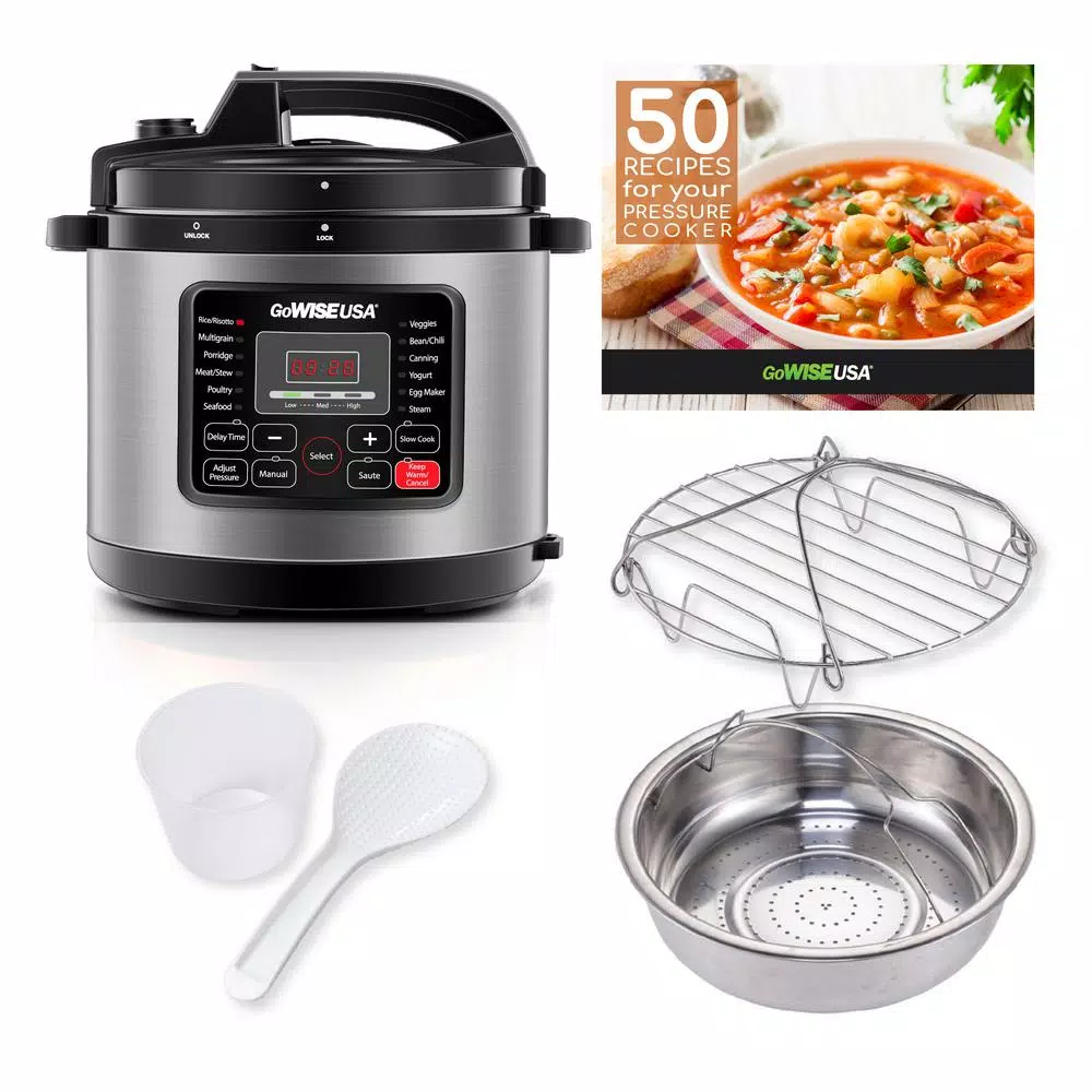 Top 10 π― GoWISE USA 6 Qt. Stainless Steel Electric Pressure Cooker With Stainless Steel Pot β¨ - Image 2