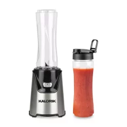 New π KALORIK Single Speed Stainless Steel Personal Blender With 2-20 Oz. Tritan Bottles β