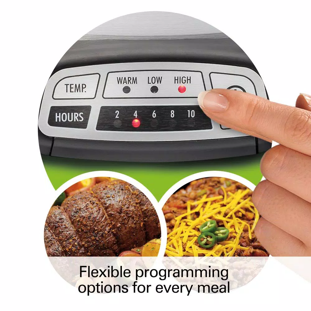 Budget π Hamilton Beach 4 Qt. Stainless Steel Slow Cooker With Built In Timer β - Image 5