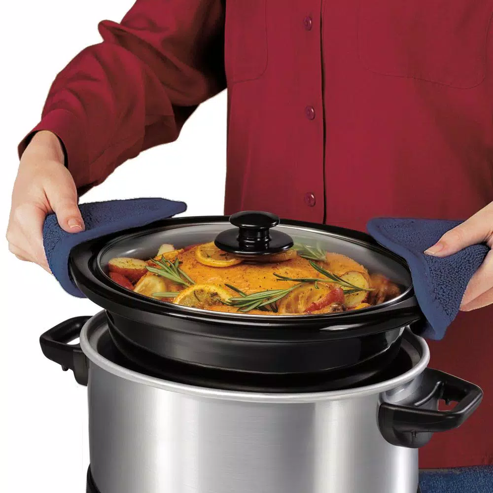 Budget π Hamilton Beach 4 Qt. Stainless Steel Slow Cooker With Built In Timer β - Image 8