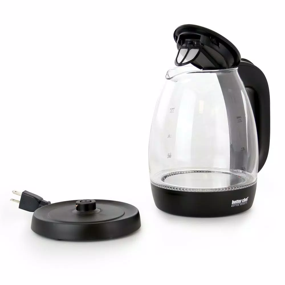Best reviews of π₯ Better Chef 7-Cup Black And Clear Glass Cordless Electric Tea Kettle π - Image 4