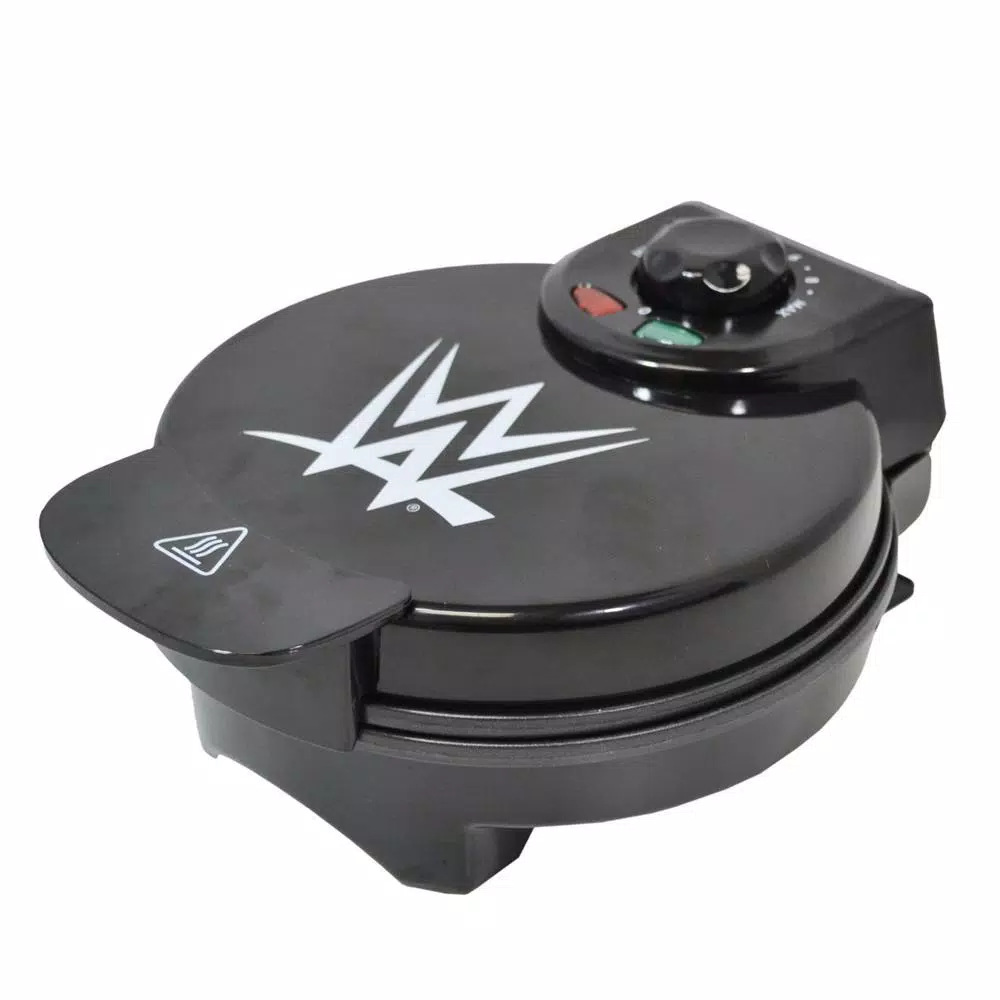 Budget ❤️ Uncanny Brands World Wrestling Entertainment Championship Belt Black Waffle Maker 🧨