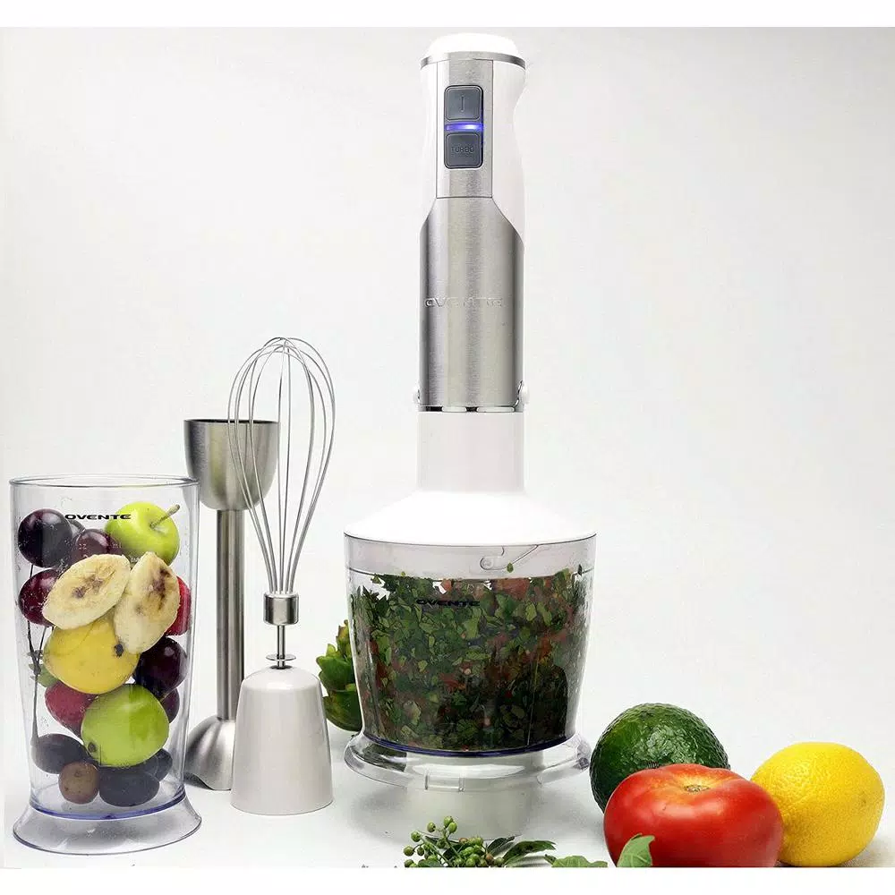 Cheapest π― Ovente 6-Speed White Immersion Blender With Chopper And Whisk Attachment π - Image 2