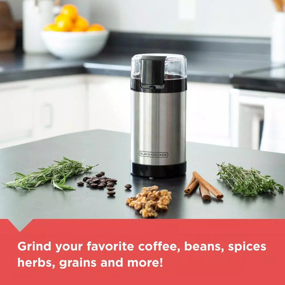Hot Sale π€© BLACK+DECKER 4 Oz. Silver Coffee Grinder π - Image 4