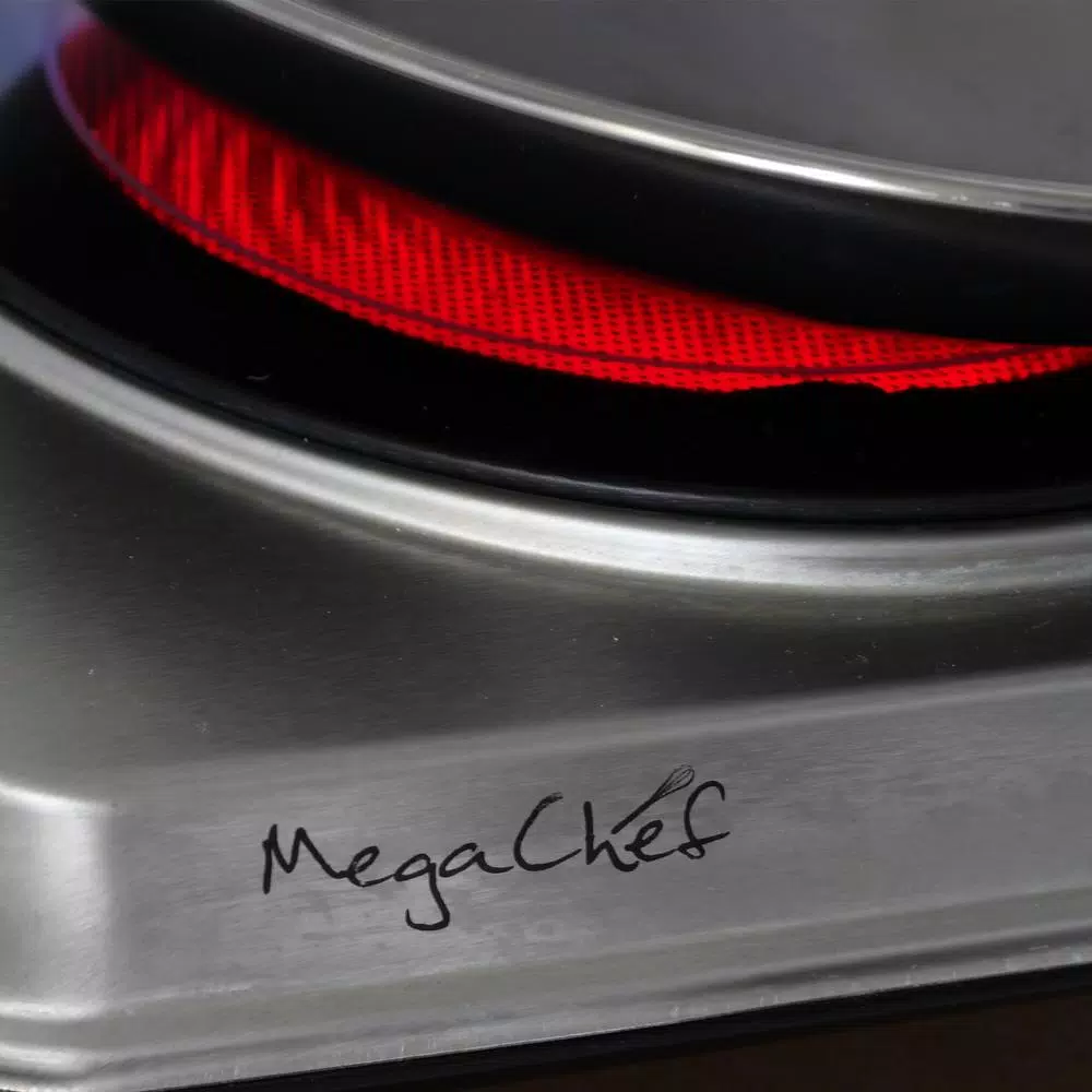 Brand new π MegaChef Portable 2-Burner 7.5 In. Sleek Steel Hot Plate With Temperature Control β€οΈ - Image 5
