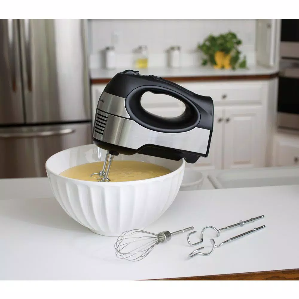Brand new βοΈ Hamilton Beach 6-Speed Black Stainless Steel Hand Mixer With QuickBurst π - Image 2