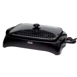 Budget β DeLonghi Perfecto Healthy 192 Sq. In. Black Aluminum Indoor Grill With Lid π