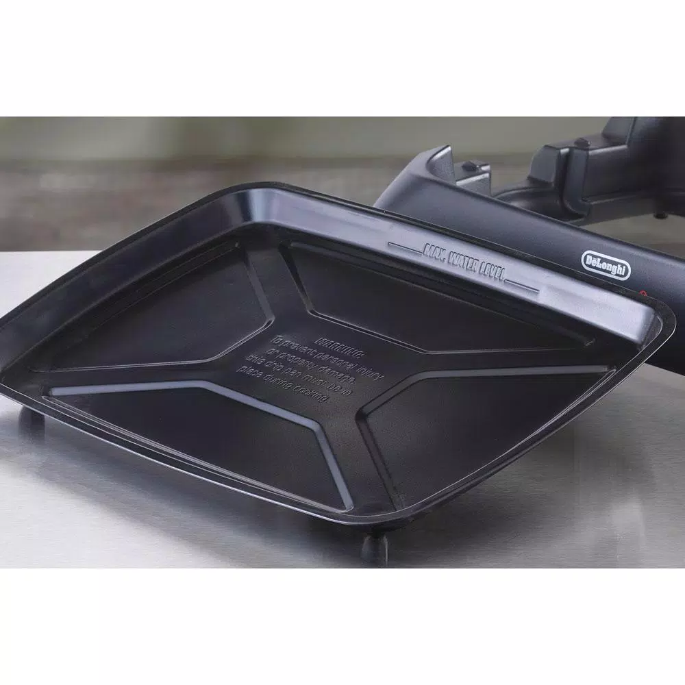 Budget β DeLonghi Perfecto Healthy 192 Sq. In. Black Aluminum Indoor Grill With Lid π - Image 5
