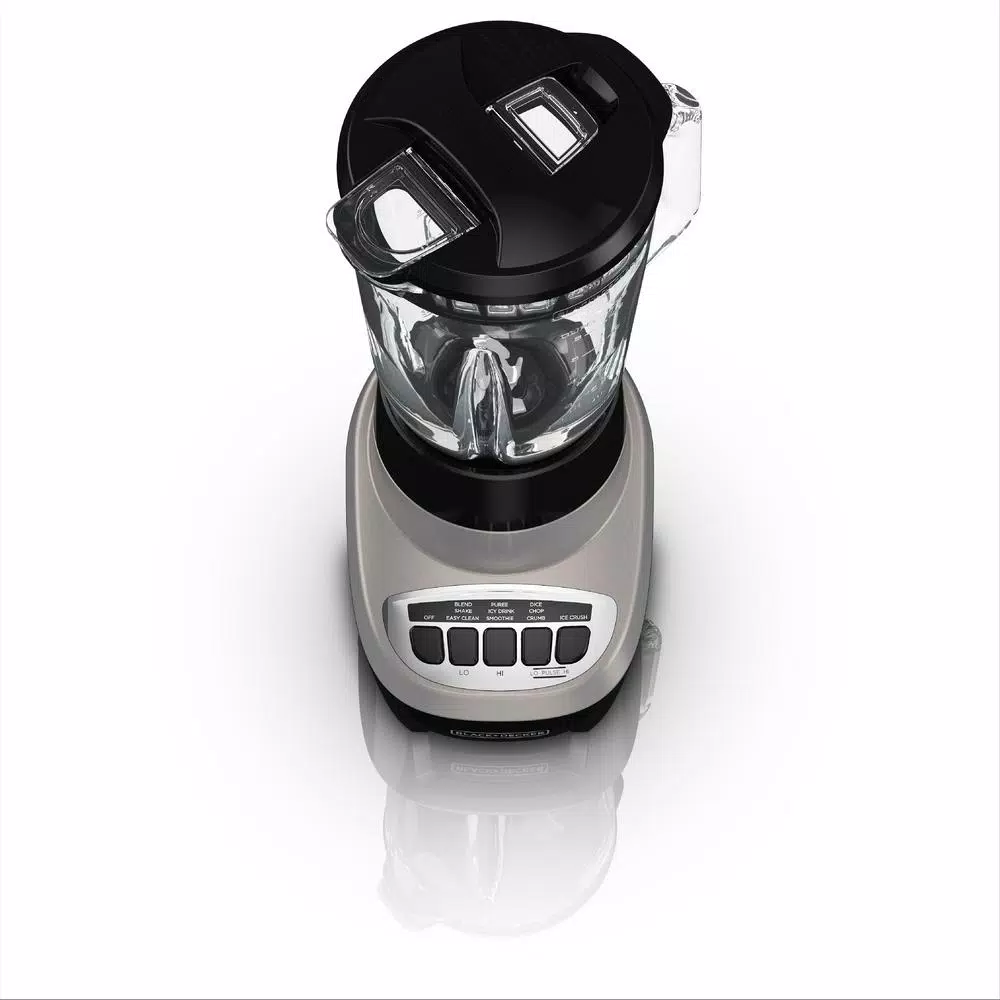 New π BLACK+DECKER Multi-Function 48 Oz. 4-Speed Black/Silver Blender With Glass Jar π - Image 4