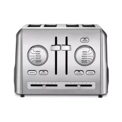 Outlet β Cuisinart Custom Select 4-Slice Stainless Steel Toaster With Crumb Tray π