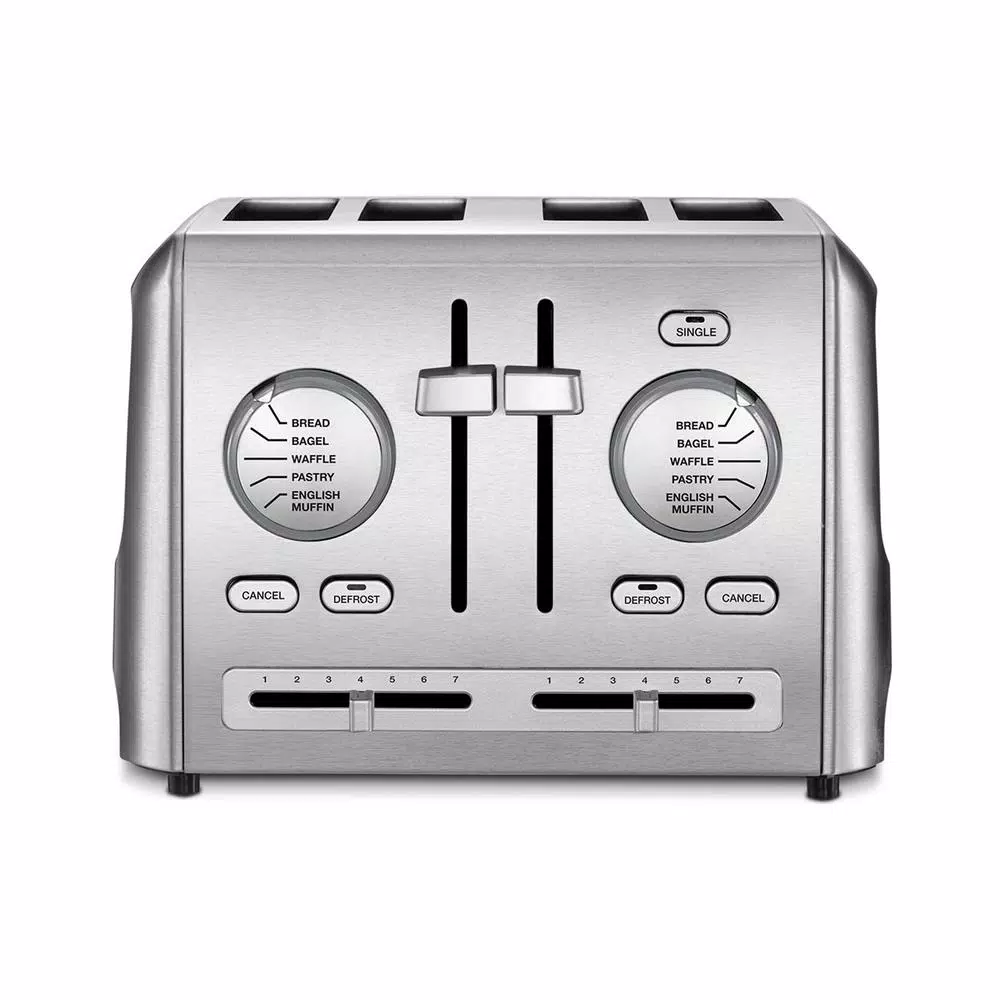 Outlet β Cuisinart Custom Select 4-Slice Stainless Steel Toaster With Crumb Tray π