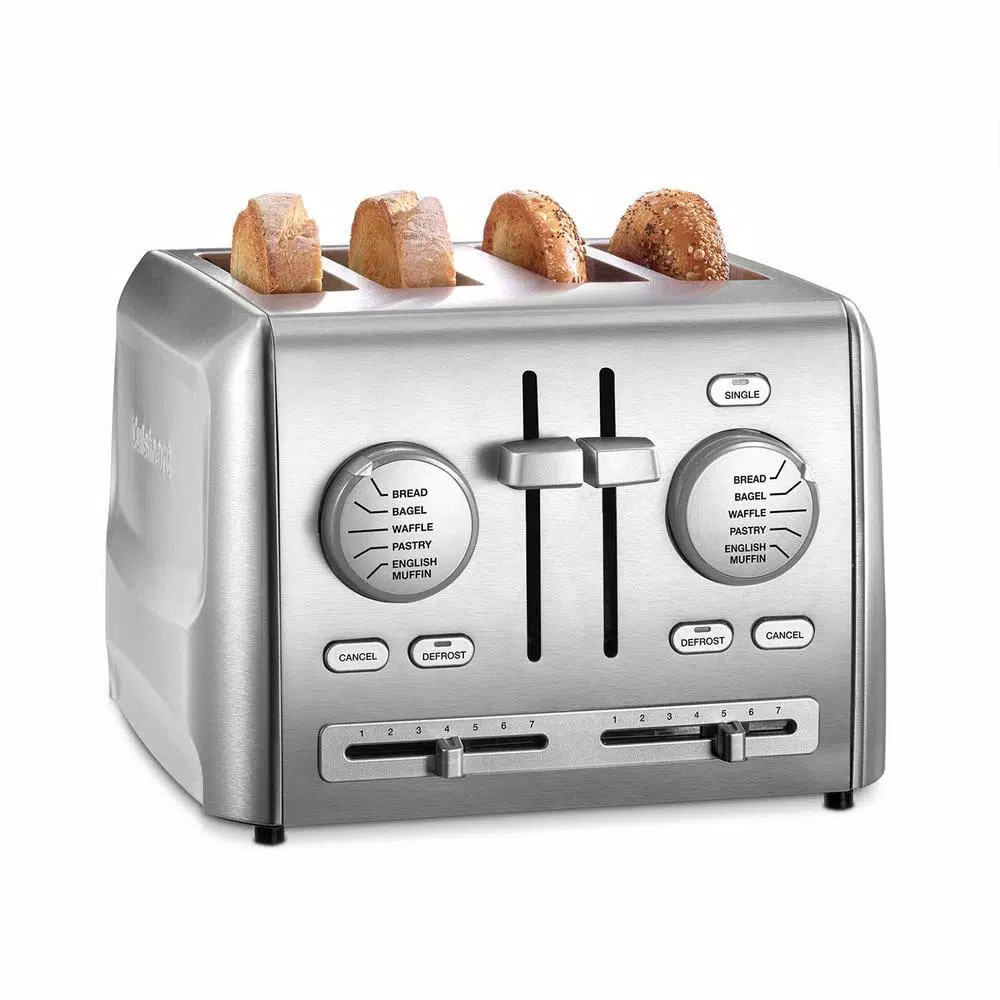 Outlet β Cuisinart Custom Select 4-Slice Stainless Steel Toaster With Crumb Tray π - Image 3