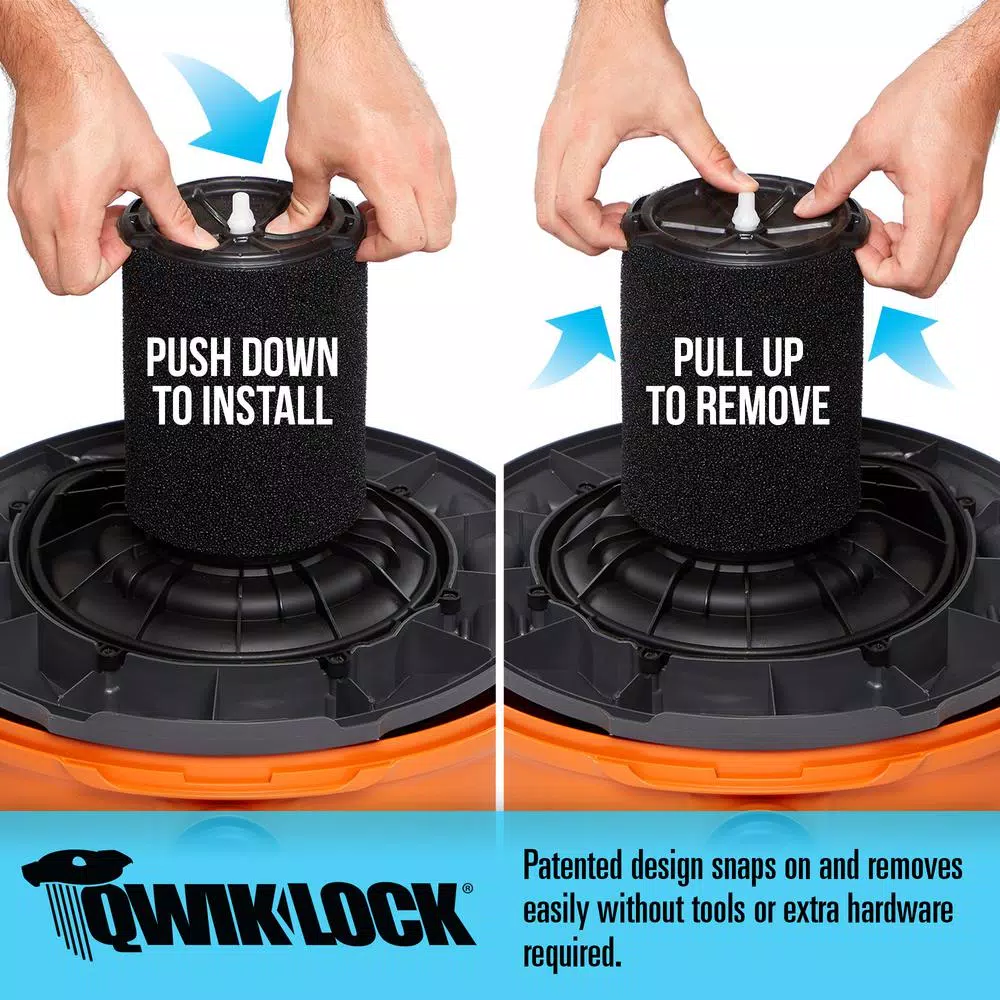 RIDGID Standard Pleated Paper Filter And Wet Application Foam Filter For Most 5 Gal. And Larger RIDGID Wet/Dry Shop Vacuums - Image 4