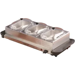 Wholesale 𧨠Brentwood Appliances 4.5 Qt. Silver Buffet Server With 3 Crocks β¨