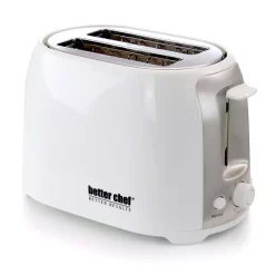 Discount 𧨠Better Chef 2-Slice White Wide Slot Toaster With Cool-Touch Exterior π