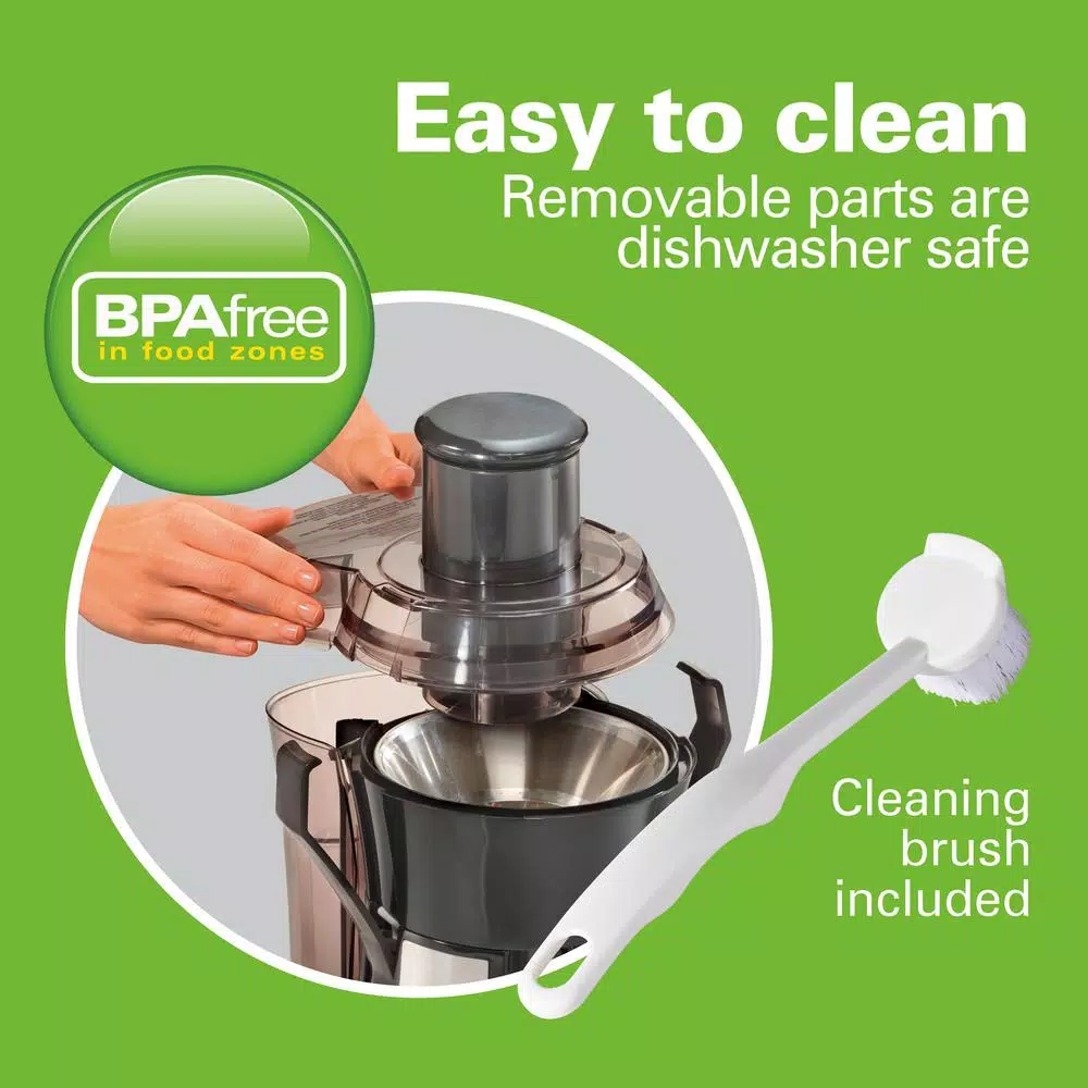 Hot Sale π₯ Hamilton Beach Big Mouth 825 W 20 Oz. Grey Juice Extractor π - Image 5