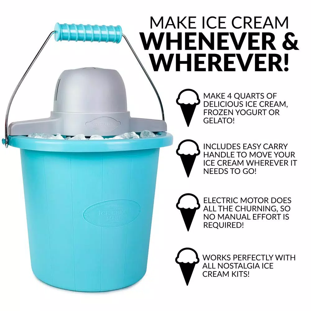 Wholesale π Nostalgia 4 Qt. Electric Ice Cream Maker With Easy-Carry Handle π - Image 2